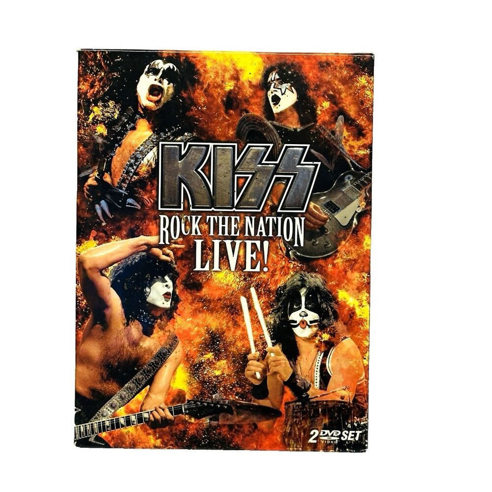 Kiss Rock the Nation Live (DVD, 2005, 2-Disc Set) With Slipcover and Insert